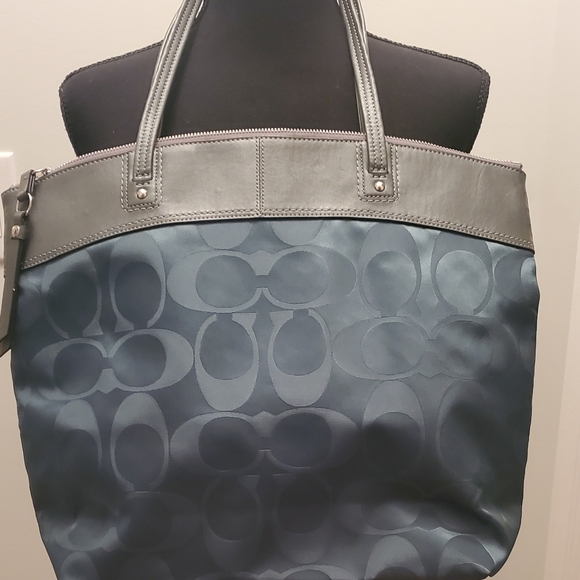 Coach Laura Signature Nylon Shoulder Bag - Picture 2 of 4